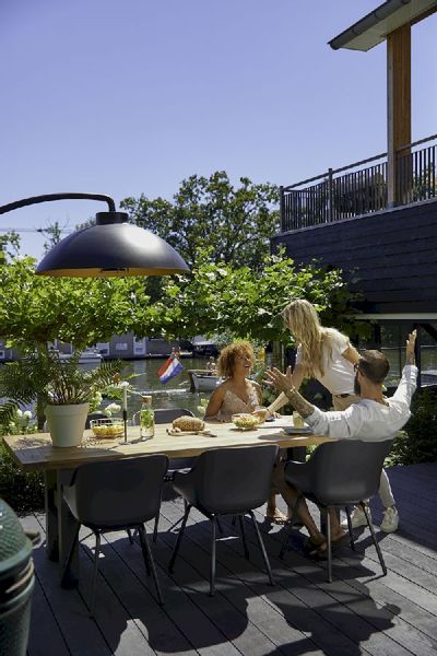 Hartman Sophie Rondo Elegance tuinstoel - 2 stuks - antraciet frame - antraciet