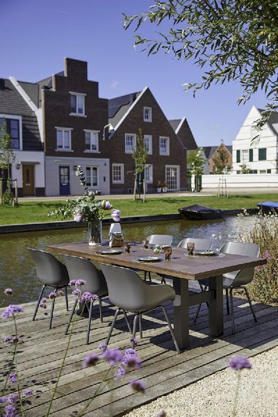 Hartman Sophie Rondo Elegance tuinstoel - 2 stuks - antraciet frame - antraciet