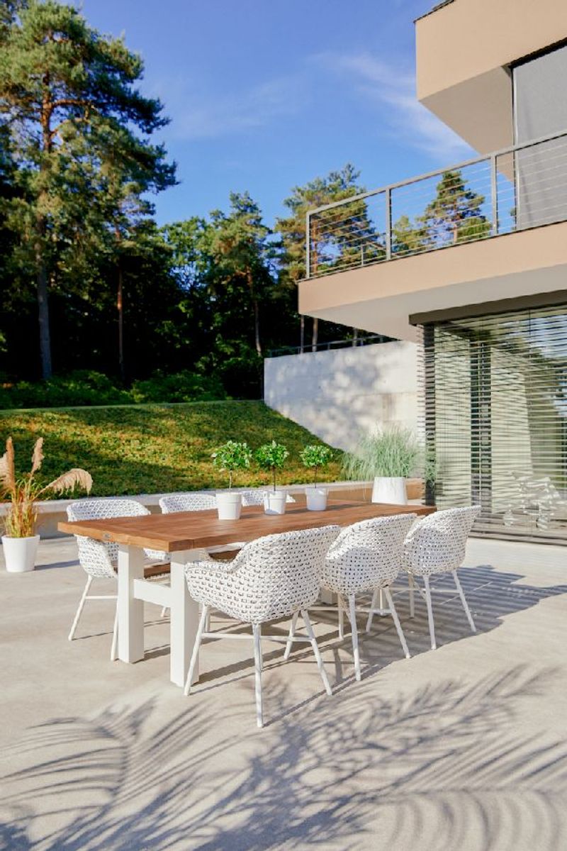 Hartman Delphine tuinstoel - wit frame - wit