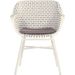 Hartman Delphine tuinstoel - wit frame - wit - voorkant