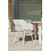 Hartman Delphine tuinstoel - wit frame - wit