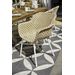 Hartman Delphine tuinstoel - wit frame - beige
