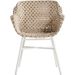 Hartman Delphine tuinstoel - wit frame - beige - voorkant