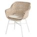 Hartman Delphine tuinstoel - wit frame - beige