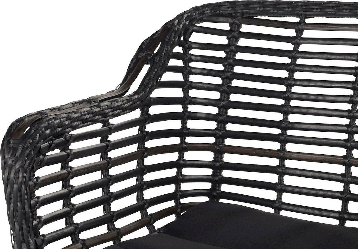 Hartman Cecilia tuinstoel - zwart frame - zwart