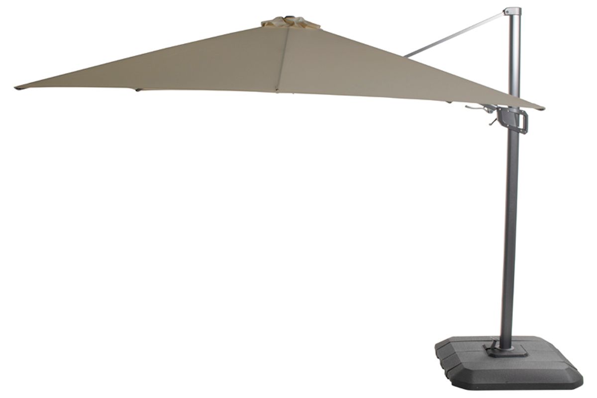 Hartman Shadowflex Deluxe Parasol - 400 x 400 cm - Olijfgroen