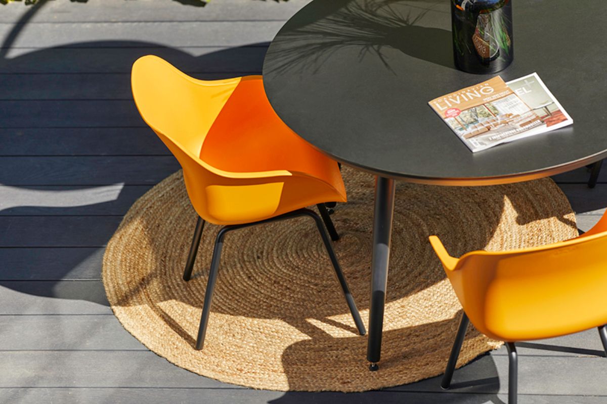 Hartman Sophie Studio HPL ronde Tuintafel - ⌀ 128 cm - zwart