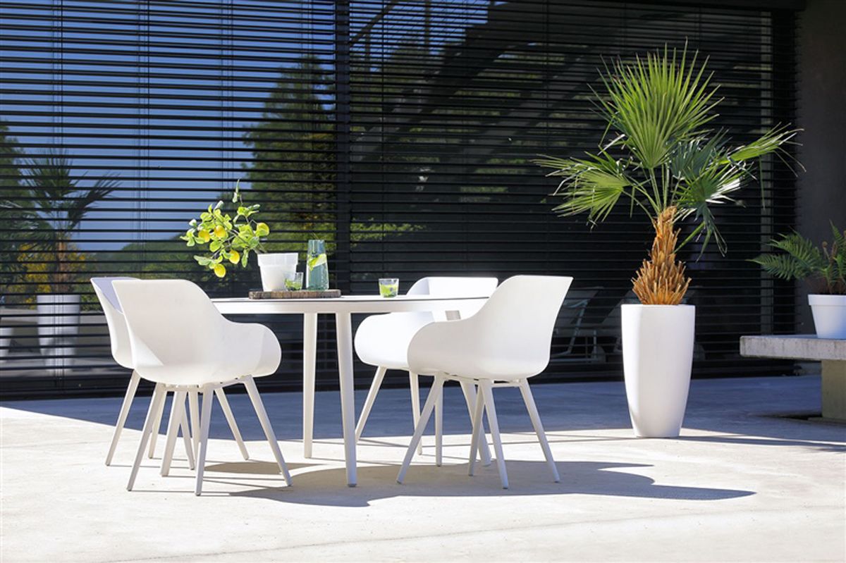 Hartman Sophie Studio HPL ronde Tuintafel - ⌀ 128 cm - wit