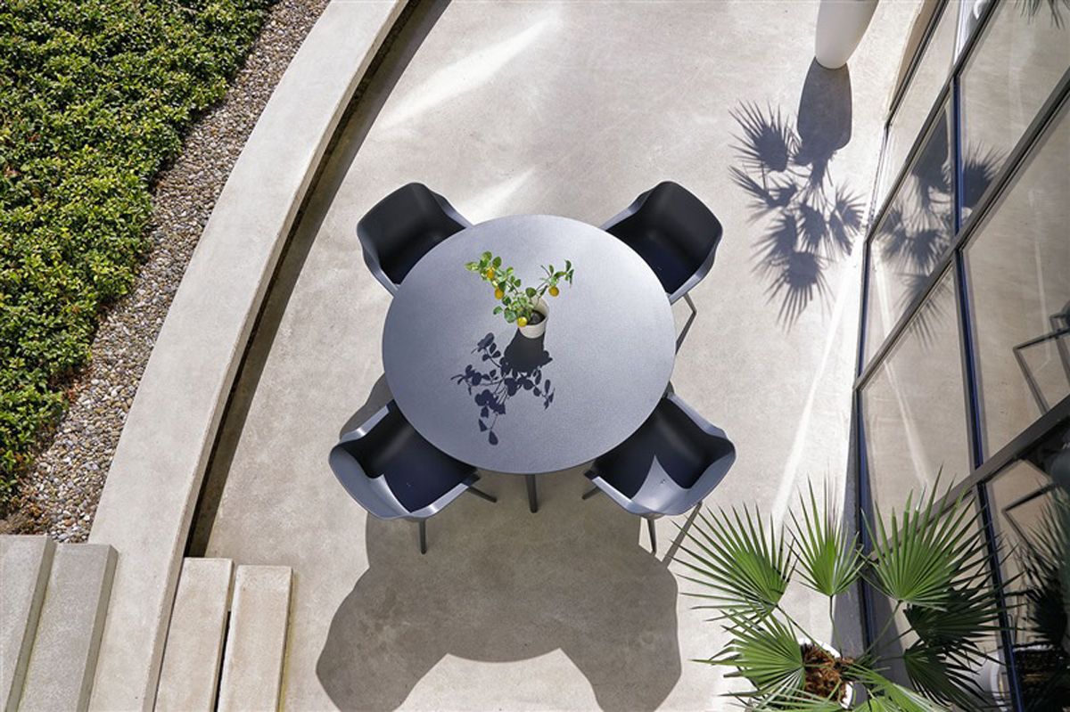 Hartman Sophie Studio HPL ronde Tuintafel - ⌀ 128 cm - antraciet