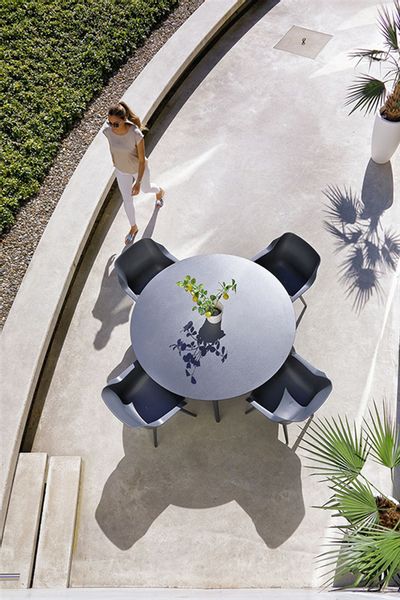 Hartman Sophie Studio HPL ronde Tuintafel - ⌀ 128 cm - antraciet