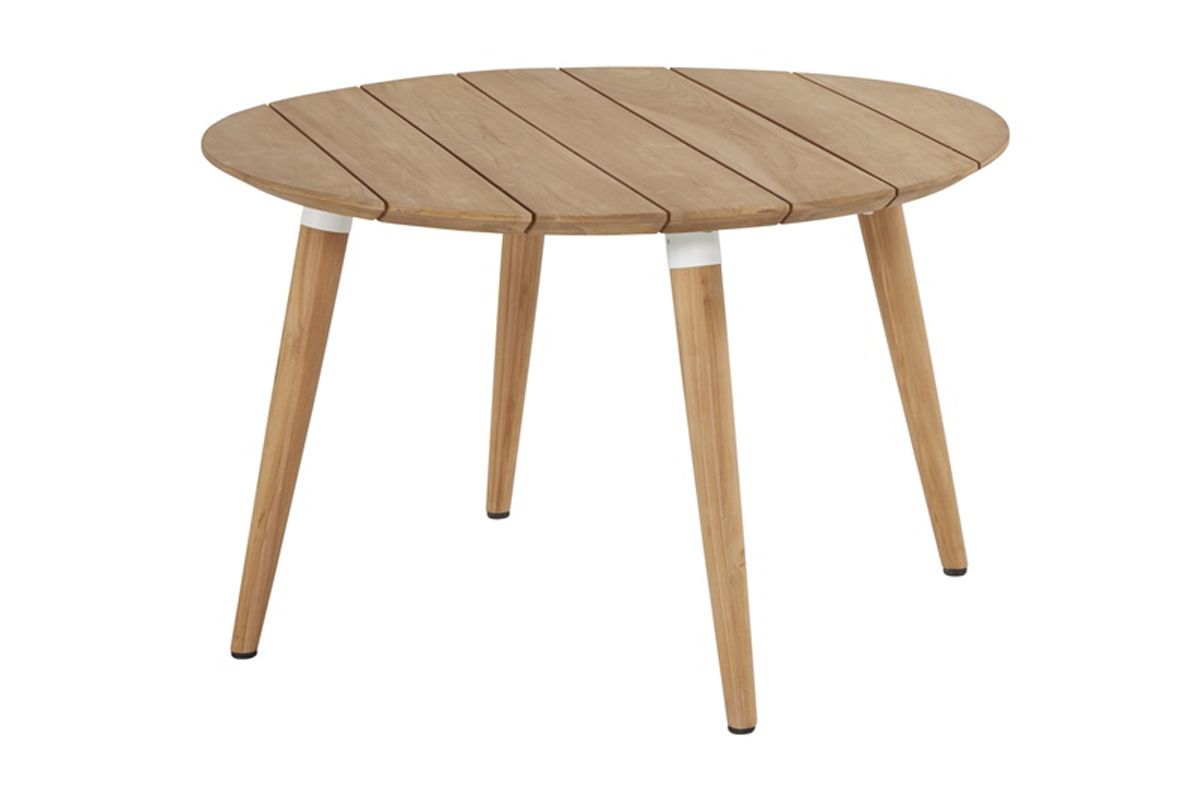 Hartman Sophie Studio Teak ronde Tuintafel - ⌀ 120 cm - wit