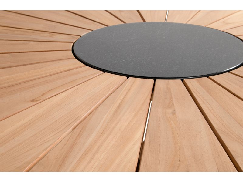 Hartman Provence Crossleg ronde Teak Tuintafel - ⌀ 150 cm 