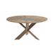 Hartman Provence Crossleg ronde Teak Tuintafel - ⌀ 150 cm - light grey