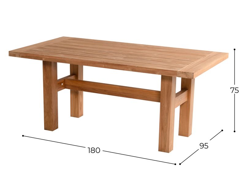 Hartman Yasmani Teak Tuintafel - 180 x 95 cm