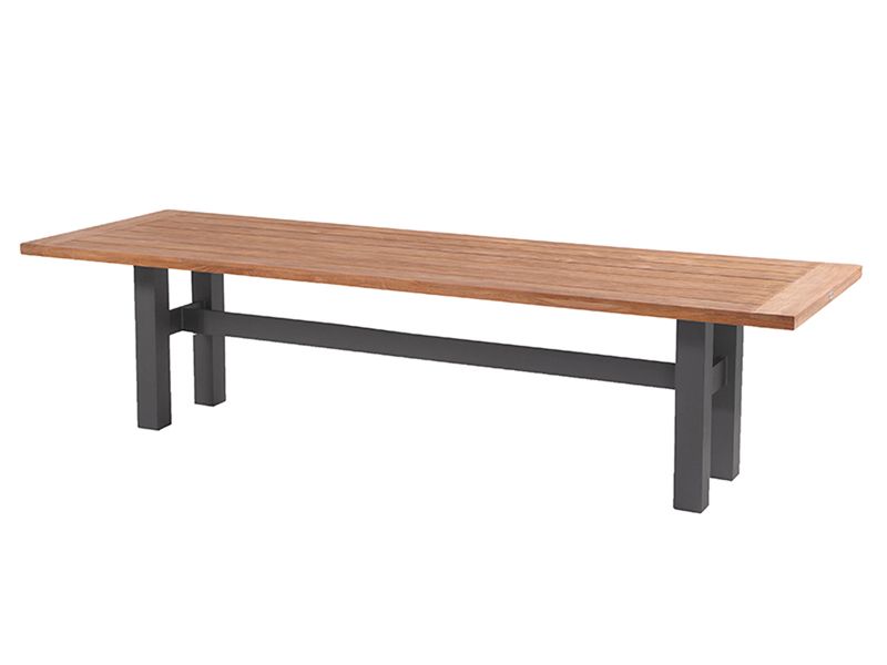 Hartman Yasmani grote Tuintafel - 300 x 100 cm - Grijs onderstel