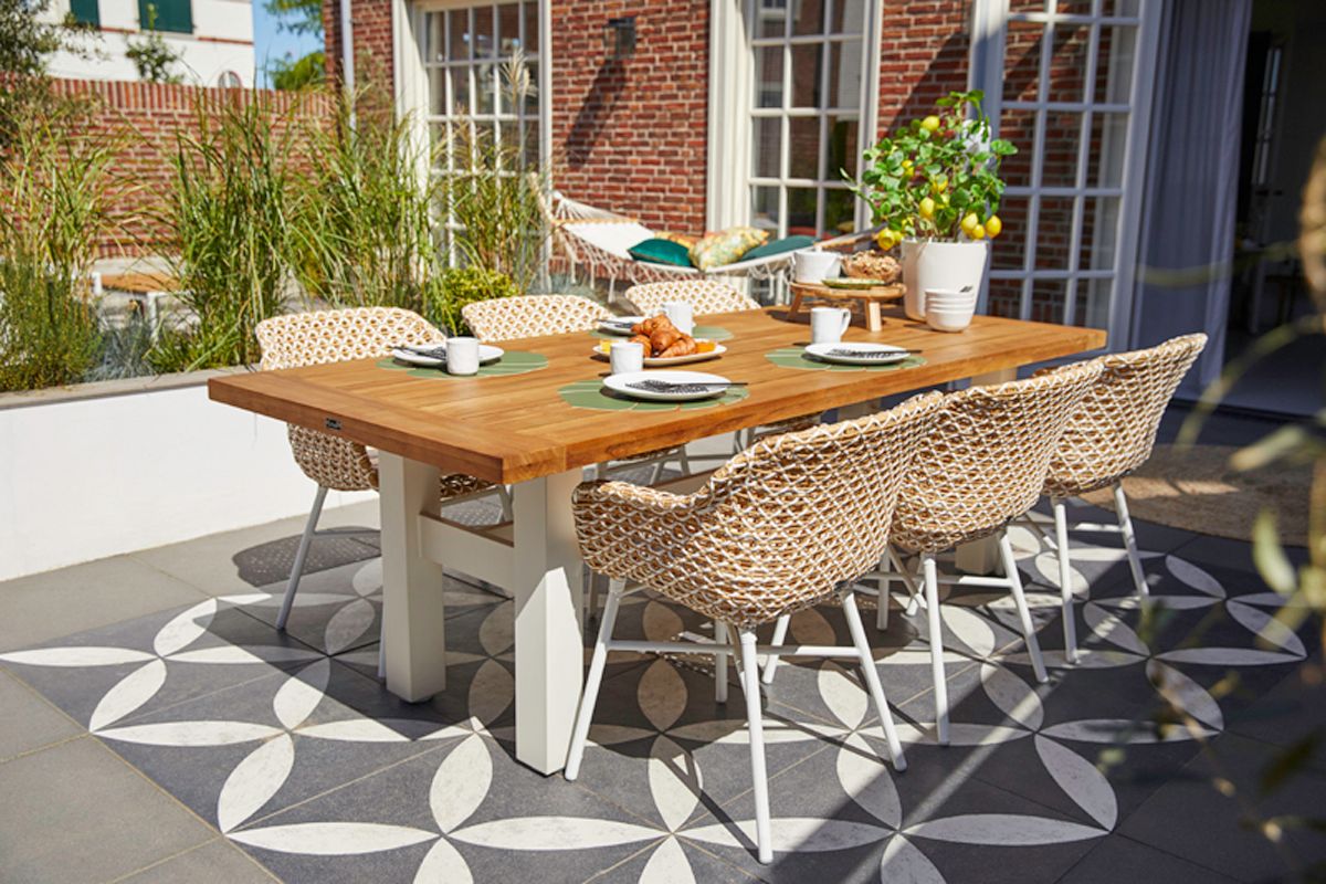 Hartman Yasmani Tuintafel - 240 x 100 cm - Wit