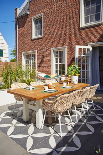 Hartman Yasmani Tuintafel - 240 x 100 cm - Wit