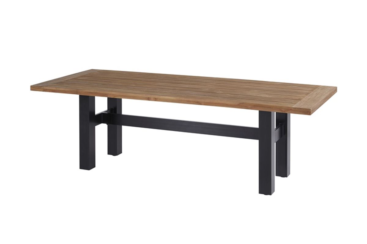 Hartman Yasmani Tuintafel - 240 x 100 cm - Zwart onderstel