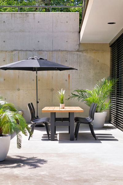 Hartman Yasmani Tuintafel - 240 x 100 cm - Zwart onderstel