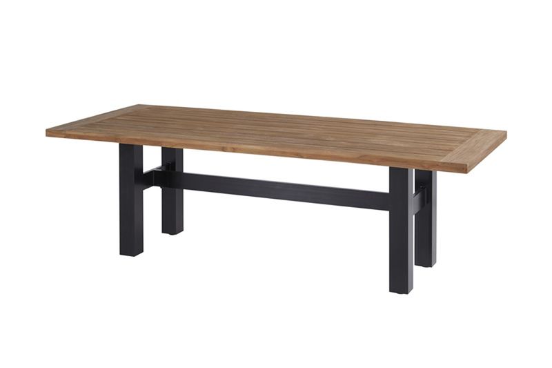 Hartman Yasmani Tuintafel - 240 x 100 cm - Zwart onderstel