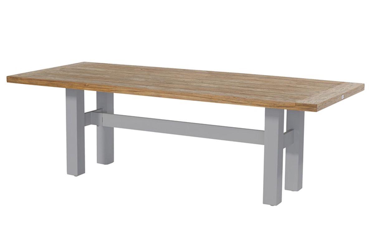 Hartman Yasmani Tuintafel - 240 x 100 cm - Lichtgrijs onderstel