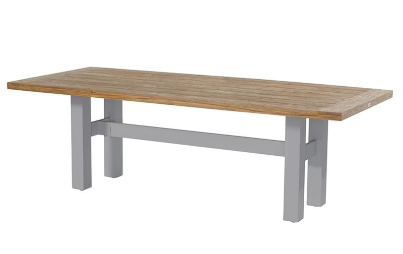 Hartman Yasmani Tuintafel - 240 x 100 cm - Lichtgrijs onderstel