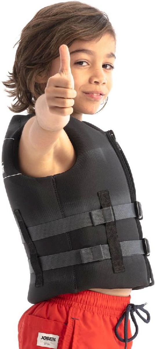 Jobe Neopreen 50N kinder zwemvest - Zwart zijkant 