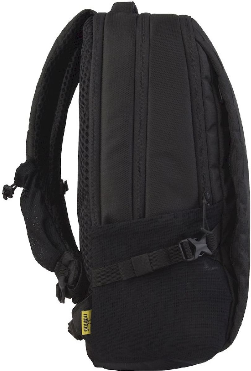 Nomad Velocity 25L Laptop rugzak - Black zijkant