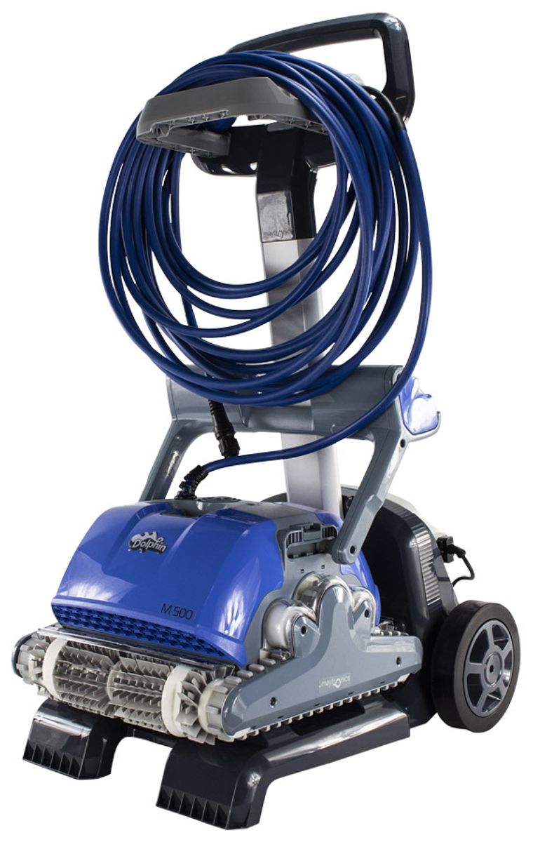 Dolphin Supreme M500 PRO zwembadrobot caddy.