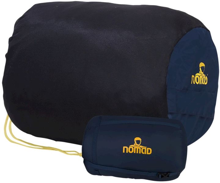 Nomad Pegasus 340 Mummyslaapzak - Blauw -  Ritspositie rechts