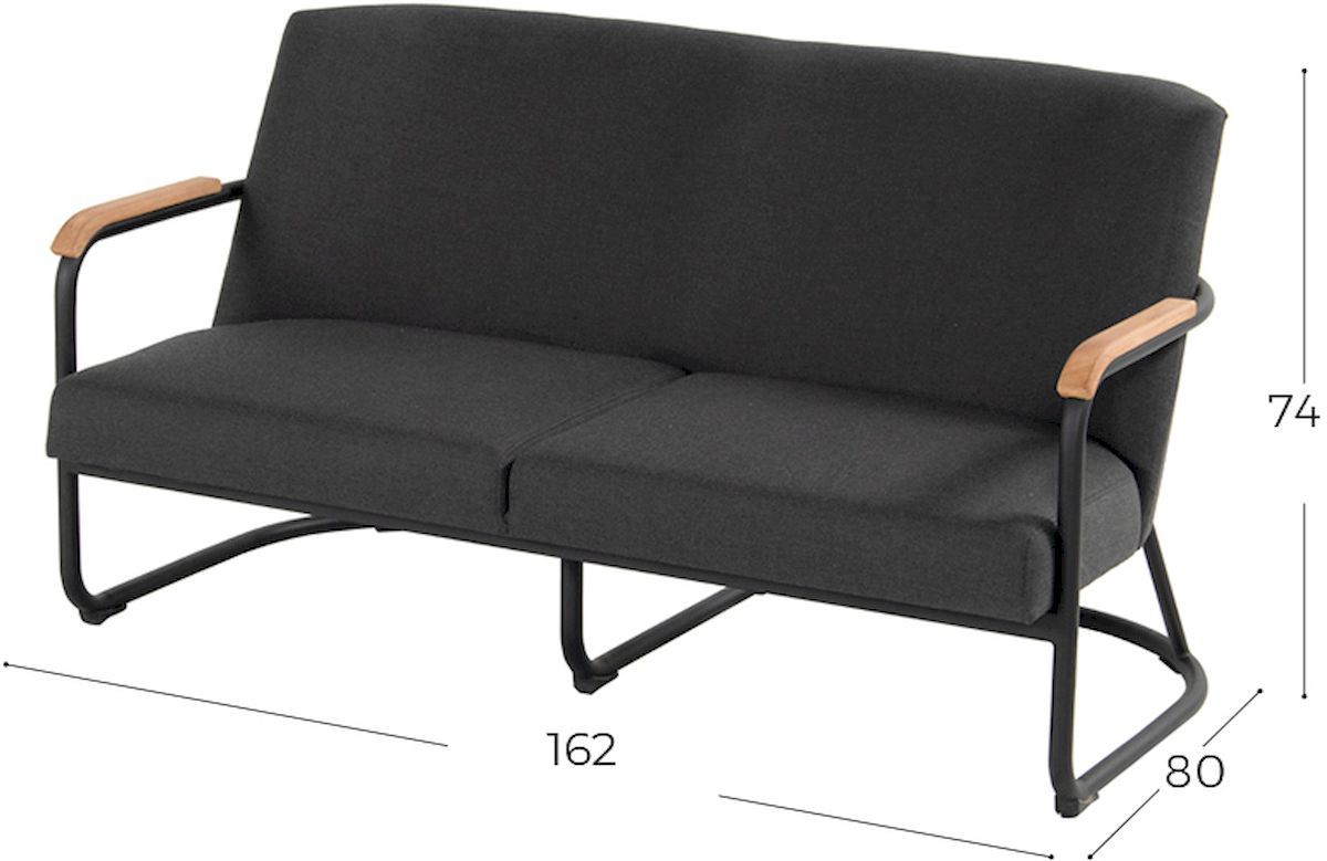 Hartman Studio 54 loungebank - afmetingen