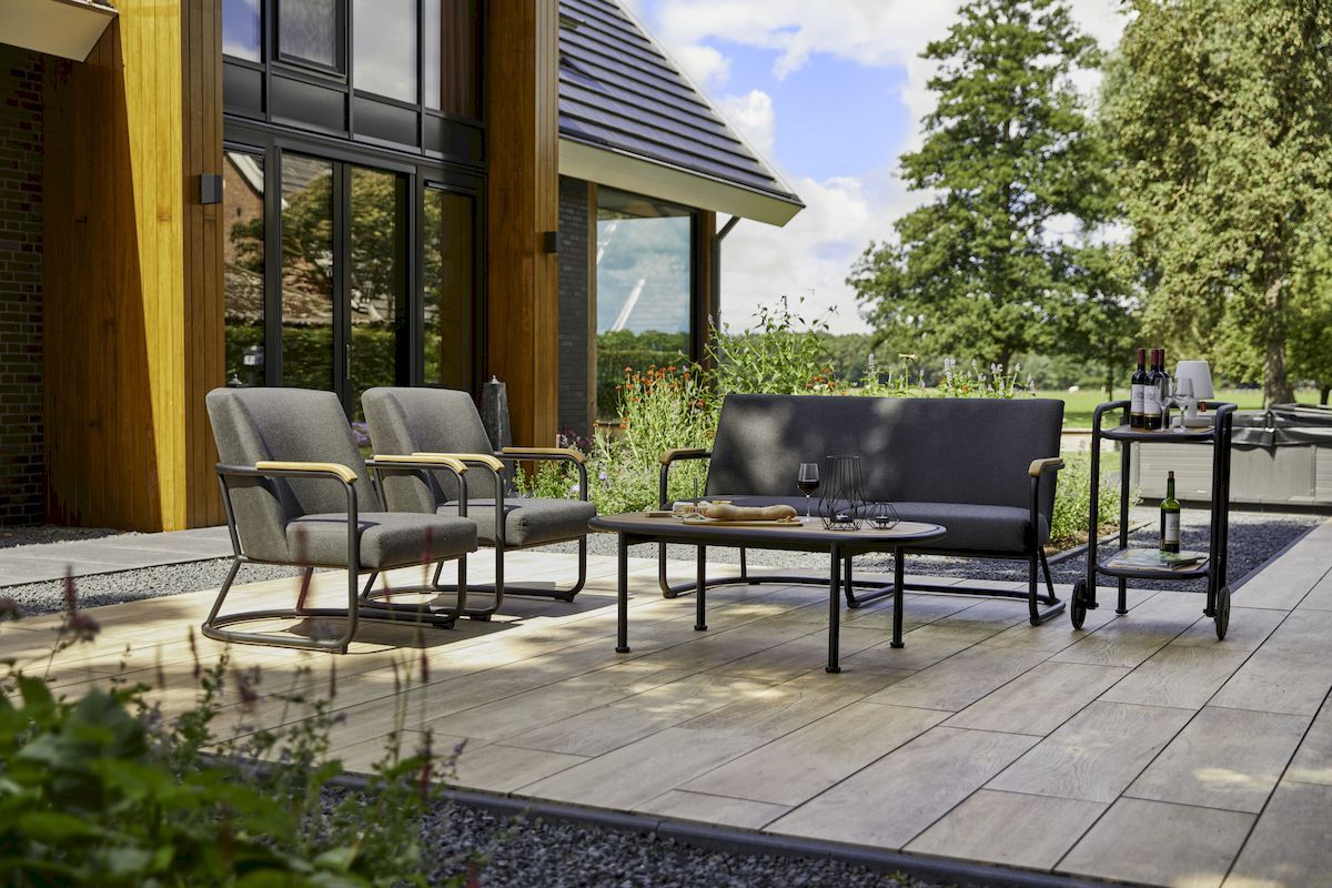 Hartman Studio 54 loungebank - met Studio 54 loungestoelen en Stacey bijzettafel