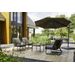 Hartman Studio 54 loungebank - met Studio 54 loungestoelen en Stacey bijzettafel met parasol