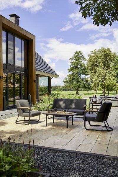 Hartman Studio 54 loungebank - met Studio 54 loungestoelen en Stacey bijzettafel