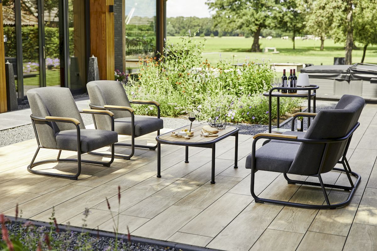 Hartman Studio 54 loungestoel - met Studio 54 loungebank en Stacey bijzettafel