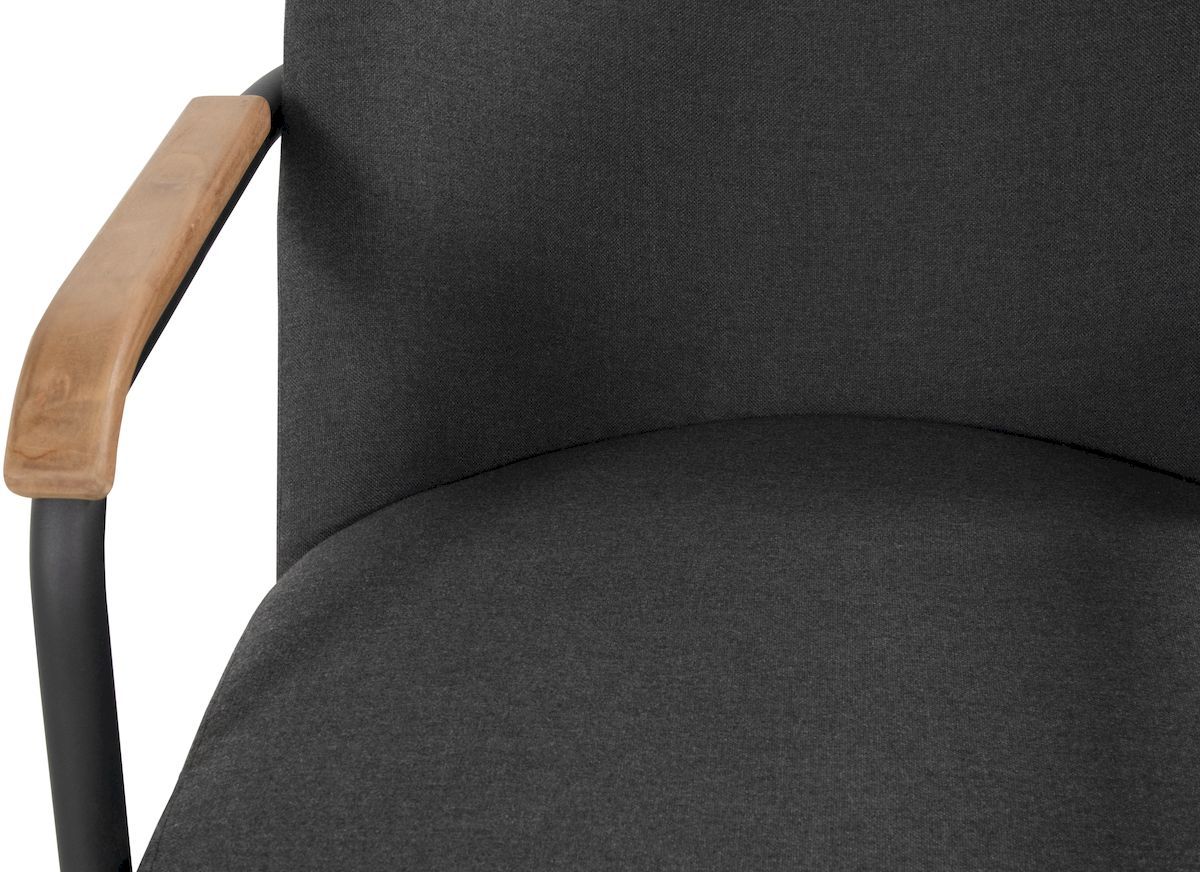 Hartman Studio 54 loungestoel - armleuning met teakhout