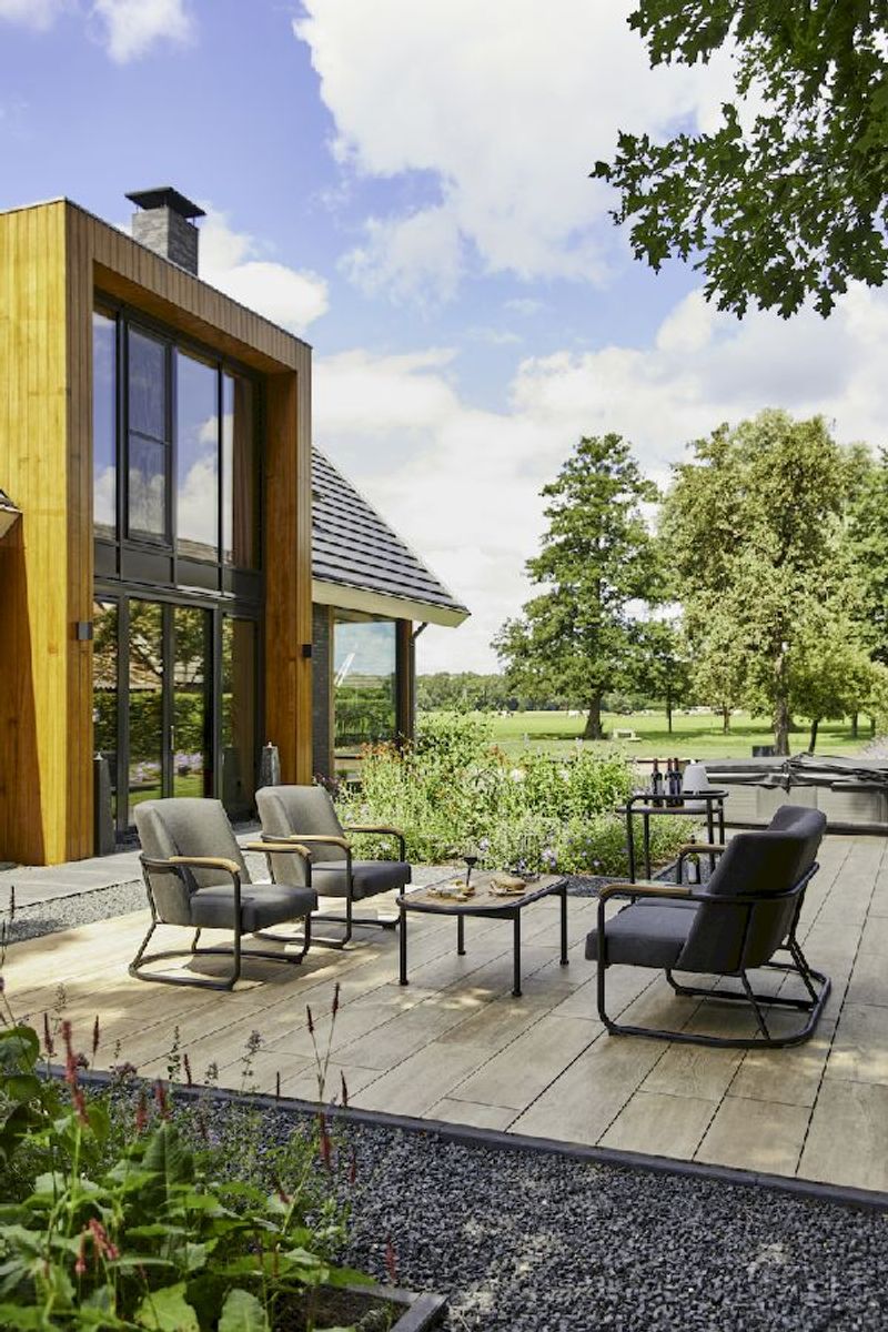 Hartman Studio 54 loungestoel - met Studio 54 loungebank en Stacey bijzettafel complete set