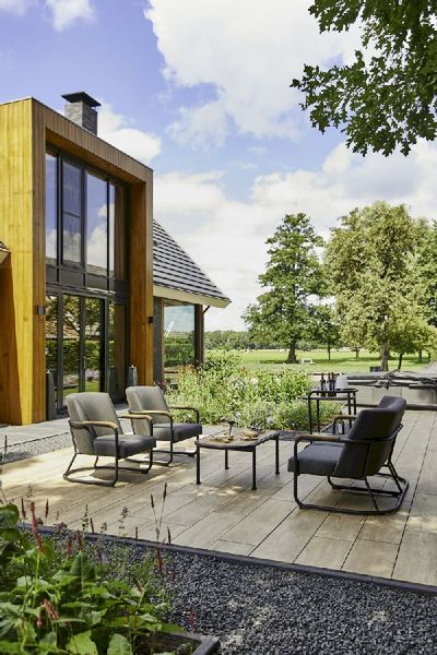 Hartman Studio 54 loungestoel - met Studio 54 loungebank en Stacey bijzettafel complete set