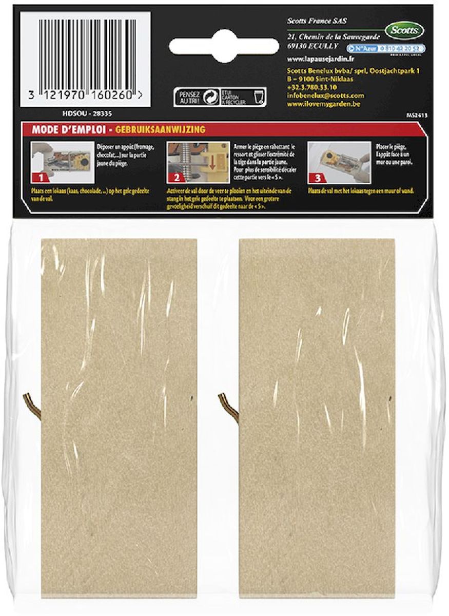 KB Home Defense Muizenval Classic - 2 stuks, achterkant 