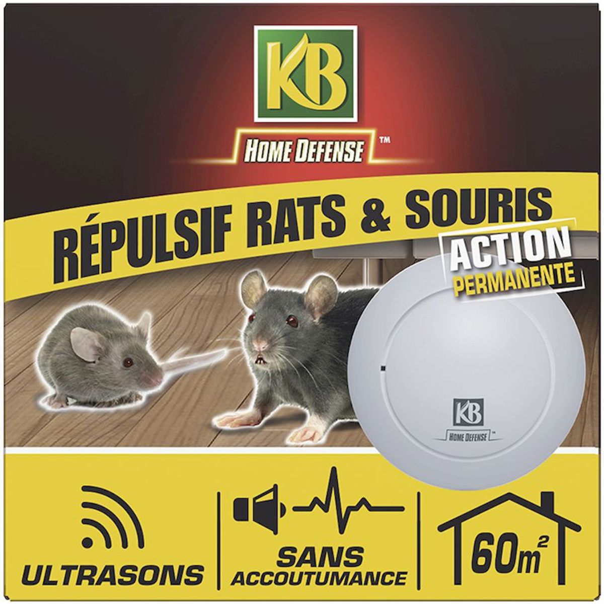 KB Home Defense Muizen- en Rattenverjager - 60m2