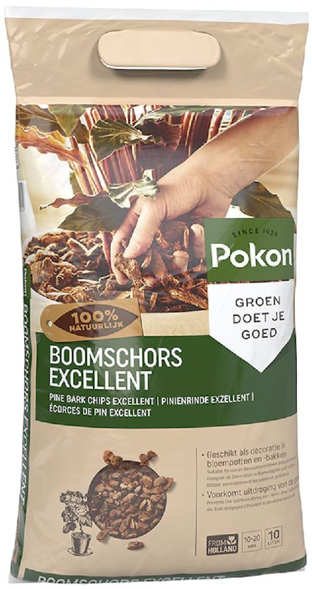 Pokon Boomschors Excellent - 10 liter, zijaanzicht