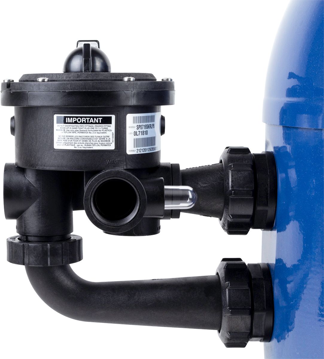 Kripsol Artik Classic side mount zandfilter 16m³ - aansluiting