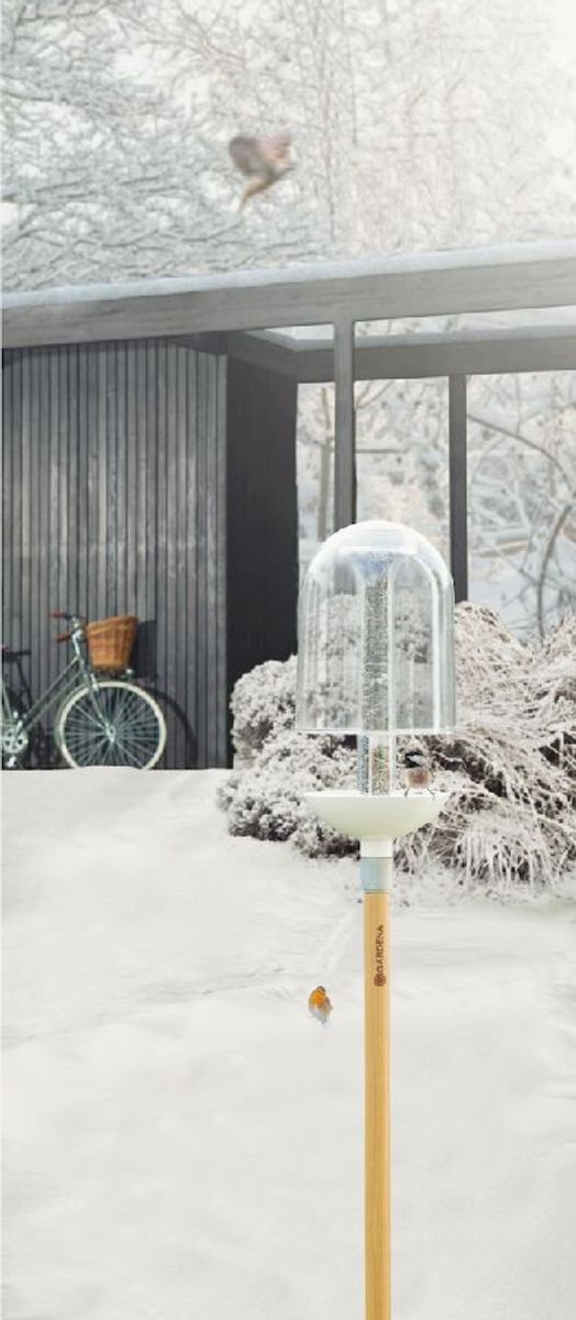 Gardena ClickUp! Vogelvoerhuis, geschikt voor winterse dagen