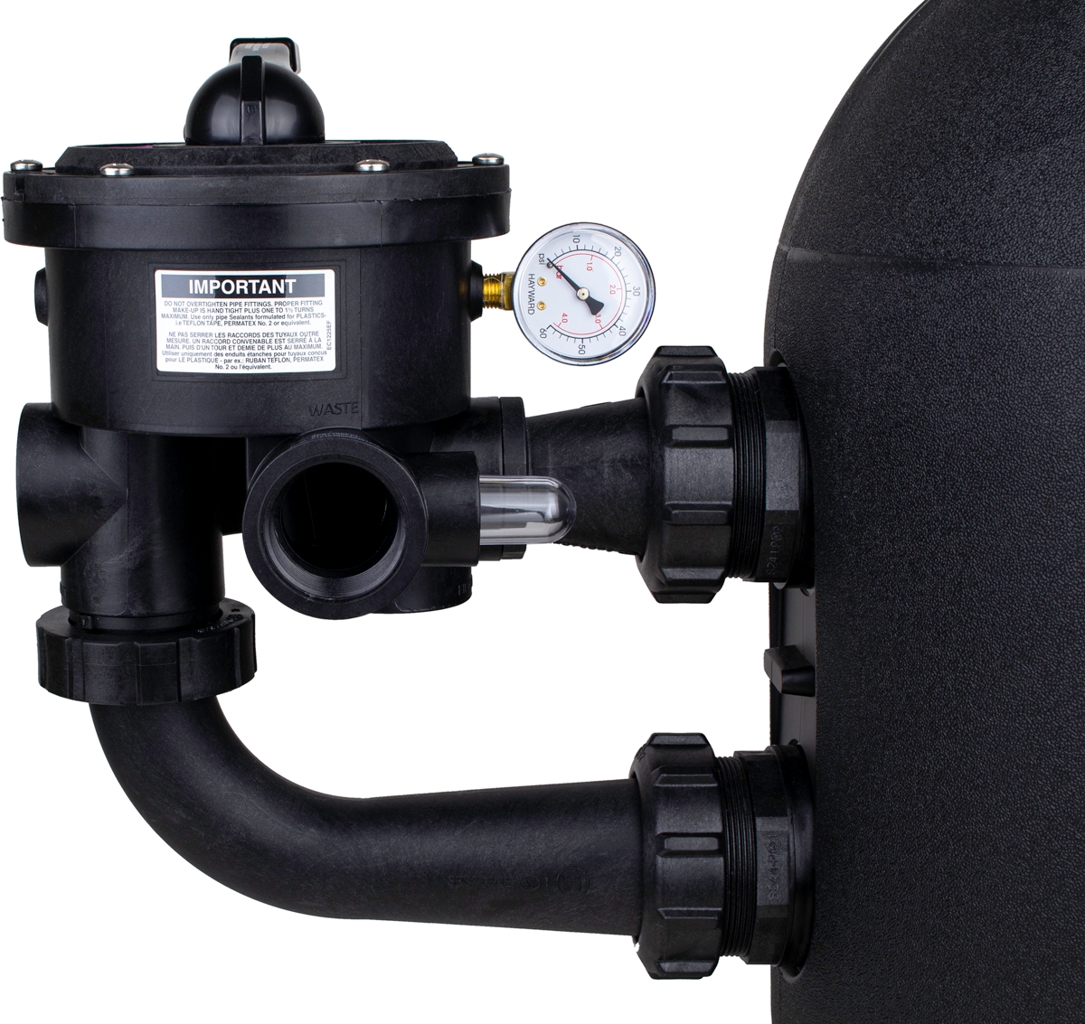 Hayward Powerline side mount zandfilter 10m³ side mount 
