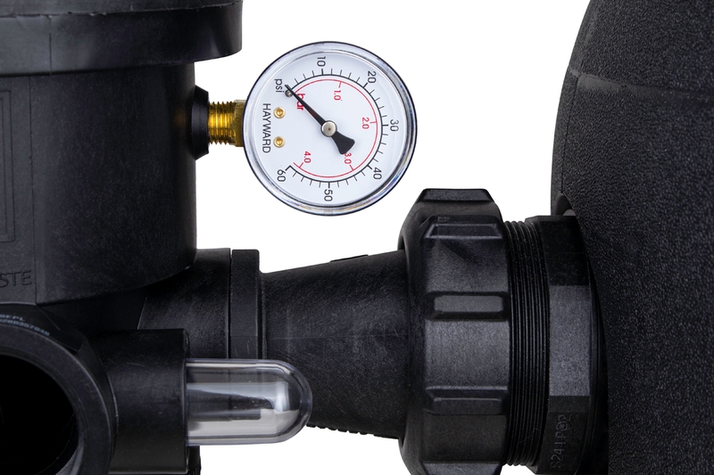 Hayward Powerline side mount zandfilter 14m³ bar meter
