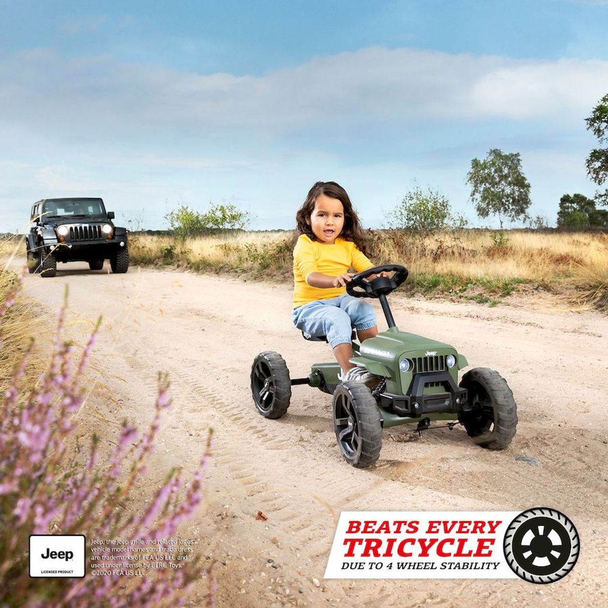 BERG JEEP Buzzy Sahara skelter, sfeerfoto