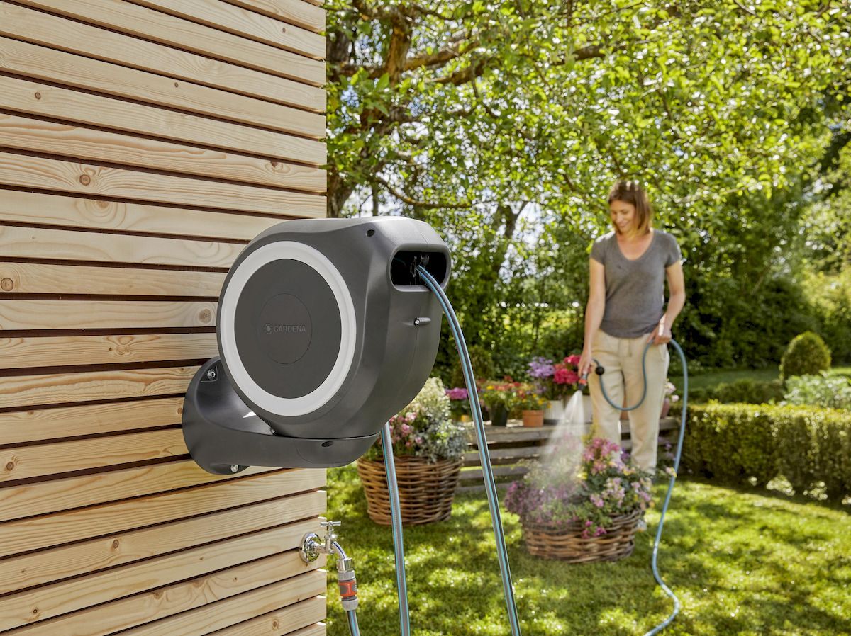 Gardena Aufrollbarer AutomatikSchlauchaufroller 15 Meter