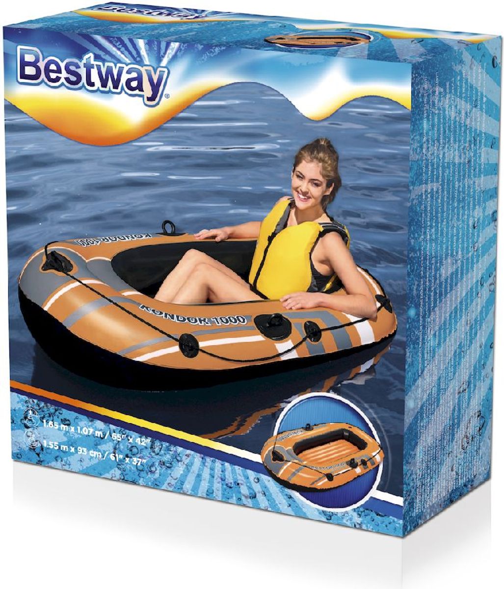 Bestway Kondor opblaasboot - 1 persoon verpakking