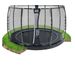 Exit Dynamic Groundlevel trampoline met net - Ø305 cm - zwart - gelijkvloerse trampoline