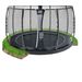 Exit Dynamic Groundlevel trampoline met net - Ø366 cm - zwart - gelijkvloerse trampoline